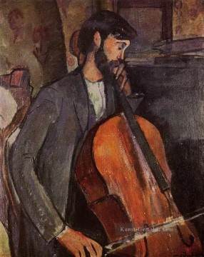 studie moskauer zubowskaja platz Ölbilder verkaufen - Studie für den Cellisten 1909 Amedeo Modigliani